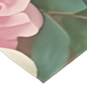Nappe Jardin Rose victorien - Fleurs rose pastel (Angle)