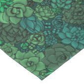 Nappe Jardin succulent en vert (Angle)