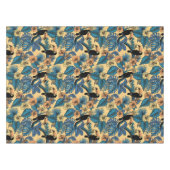 Nappe Jardin toucan en jaune et bleu (Devant (Horizontal))