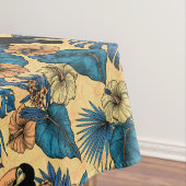 Nappe Jardin toucan en jaune et bleu (In Situ)
