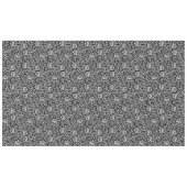 Nappe Jardins Tudor noirs et blancs Floral Damask (Devant (Horizontal))