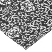 Nappe Jardins Tudor noirs et blancs Floral Damask (Angle)