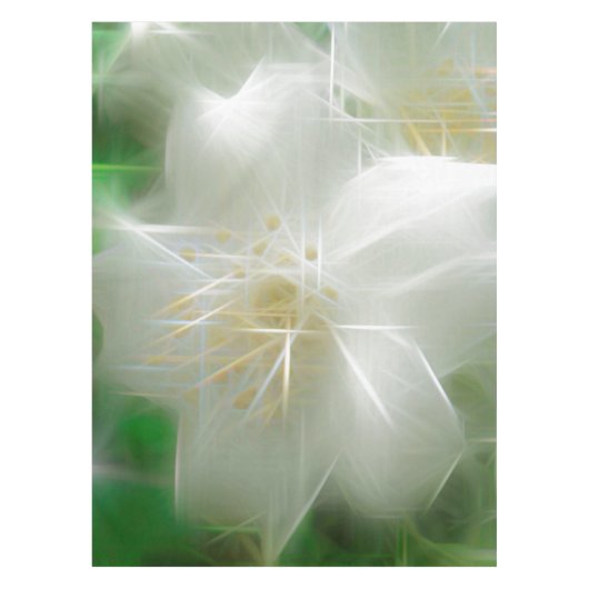 Nappe Jasmine brillante blanche (Devant)