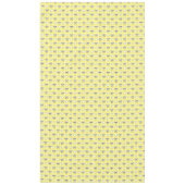 Nappe Jaune Beurre avec des Points Blancs Rubans de Dess (Devant)