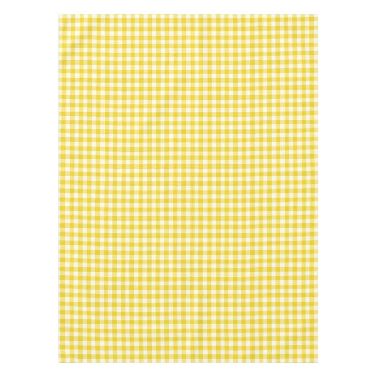 Nappe jaune citron de coton de guingan (Devant)