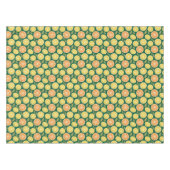 Nappe Jaune citron orange Motif vert (Devant (Horizontal))