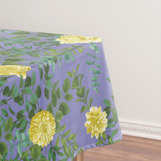Nappe Jaune clair et périphérique Rose bleu Mariage flor (In Situ)