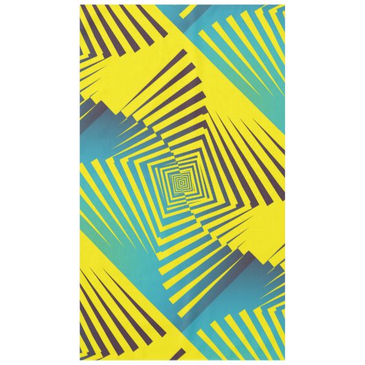 Nappe Jaune clair vert Abstrait Motif de style jungle (Devant)