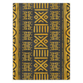 Nappe Jaune et noir africains ethniques de motif (Devant)