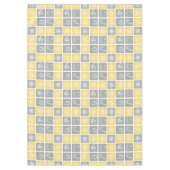 Nappe Jaune gris vacances hiver quilt motif (Devant)