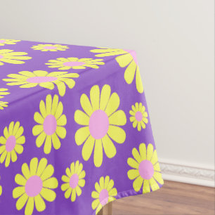 Nappe Jaune marguerite violet