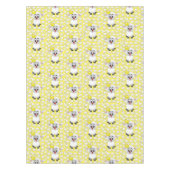 Nappe Jaune Mouton Blanc Nuages Soleil (Devant)