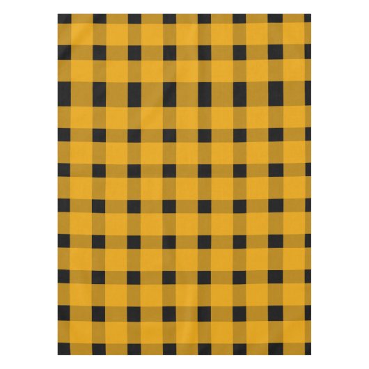 Nappe Jaune noir En vichy Motif (Devant)