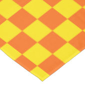 Nappe Jaune Orange À damiers Vérifier la conception (Angle)