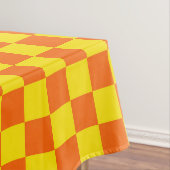 Nappe Jaune Orange À damiers Vérifier la conception (In Situ)