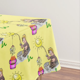 Nappe Jaune Pêcheur Poisson Soleil