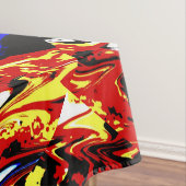 Nappe jaune rouge abstraite de blanc de noir bleu (In Situ)