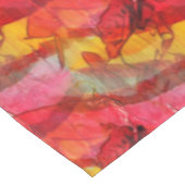Nappe Jaune rouge d'art d'aquarelle (Angle)