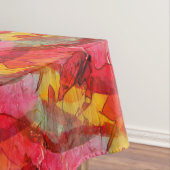 Nappe Jaune rouge d'art d'aquarelle (In Situ)