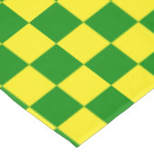 Nappe Jaune vert À damiers Motif chèque (Angle)