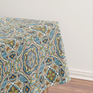 Nappe Jaune Vert Turquoise Bleu Orange Hip Bohème Art