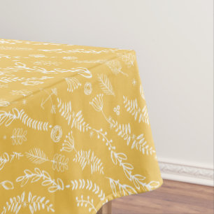 Nappe Jaune Vintage Garland Motif