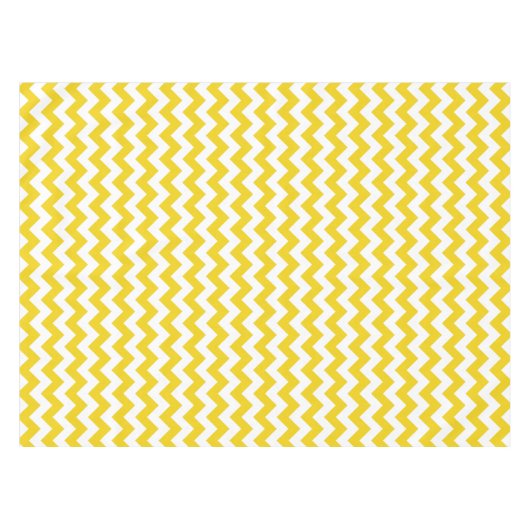 Nappe Jaune Zigzag, Jaune Chevron, Motif géométrique (Devant (Horizontal))
