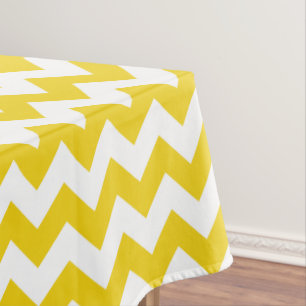 Nappe Jaune Zigzag, Jaune Chevron, Motif géométrique