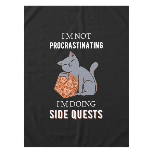 Nappe Je ne procrastine pas, je fais des quêtes secondai (Devant)