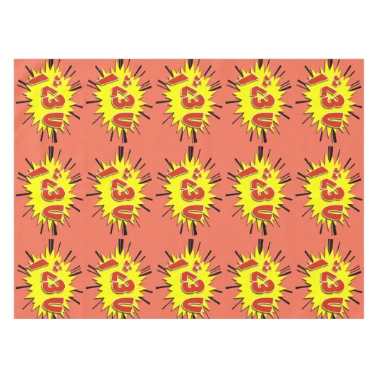 Nappe Je t'aime (Devant (Horizontal))