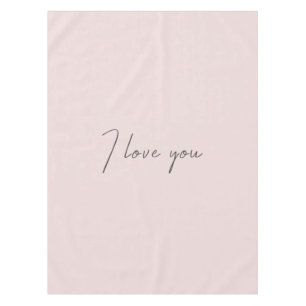 Nappe Je T'Aime Citer Mariage Valentines Day Blush Pink