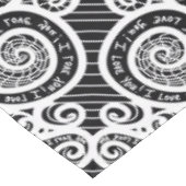 Nappe Je T'Aime Design D'Art Abstrait Scratch (Angle)