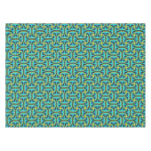 Nappe Jimette Design jaune noir et turquoise (Devant (Horizontal))