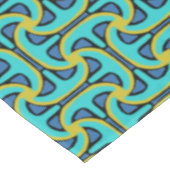 Nappe Jimette Design jaune noir et turquoise (Angle)