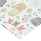 Nappe Joie de Noël mignonne Motif d'aquarelle transparen (Angle)