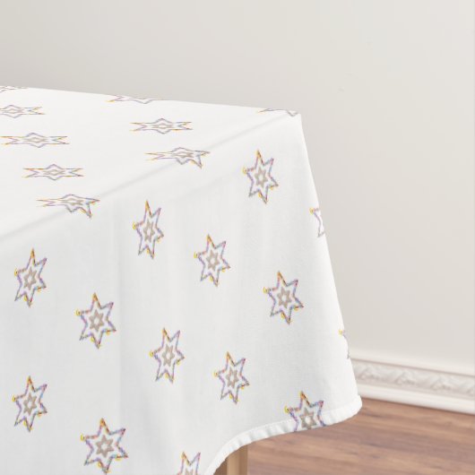 Nappe Joli 6 - Étoiles points sur blanc  (In Situ)