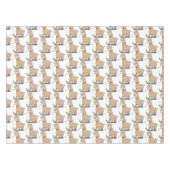 Nappe Joli alpaga joyeux avec dessin animé de papillon (Devant (Horizontal))