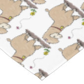 Nappe Joli alpaga joyeux avec dessin animé de papillon (Angle)