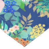 Nappe Joli bleu rose Fleurs Boho Design (Angle)