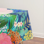 Nappe Joli bleu rose Fleurs Boho Design (In Situ)