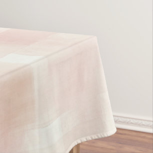 Nappe Joli carreau rose pêche crème