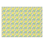 Nappe Joli citrons aquarelle sur bandes bleues (Devant (Horizontal))