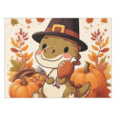 Nappe Joli dinosaure de Thanksgiving (Devant (Horizontal))