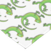 Nappe Joli gecko vert salutations avec dessin animé (Angle)
