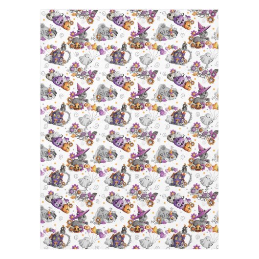 Nappe Joli Halloween Éffrayant (Devant)