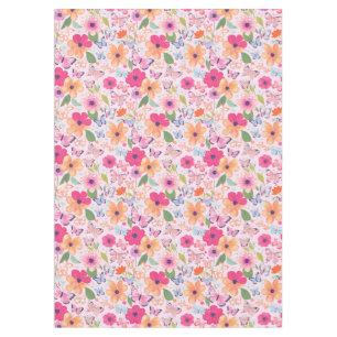 Nappe Joli jardin de fleurs roses