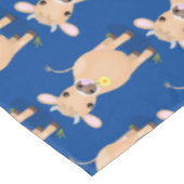 Nappe Joli joli maillot de vache et dessin de fleurs (Angle)