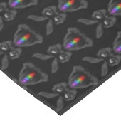 Nappe Joli lapin noir avec Soul arc-en-ciel Chakra (Angle)