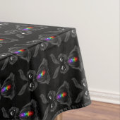 Nappe Joli lapin noir avec Soul arc-en-ciel Chakra (In Situ)