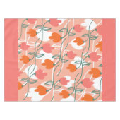 Nappe Joli Motif Botanique Orange à main de fleurs (Devant (Horizontal))